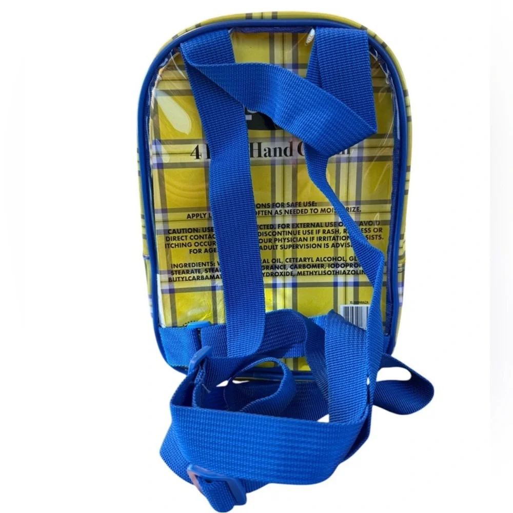 New Clueless Blue Plaid Backpack with Hand Cream Set